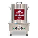 Nồi phở điện inox xước 80L