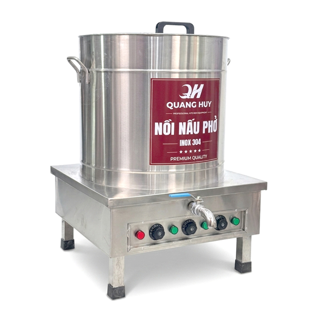 Nồi phở điện inox xước 150L