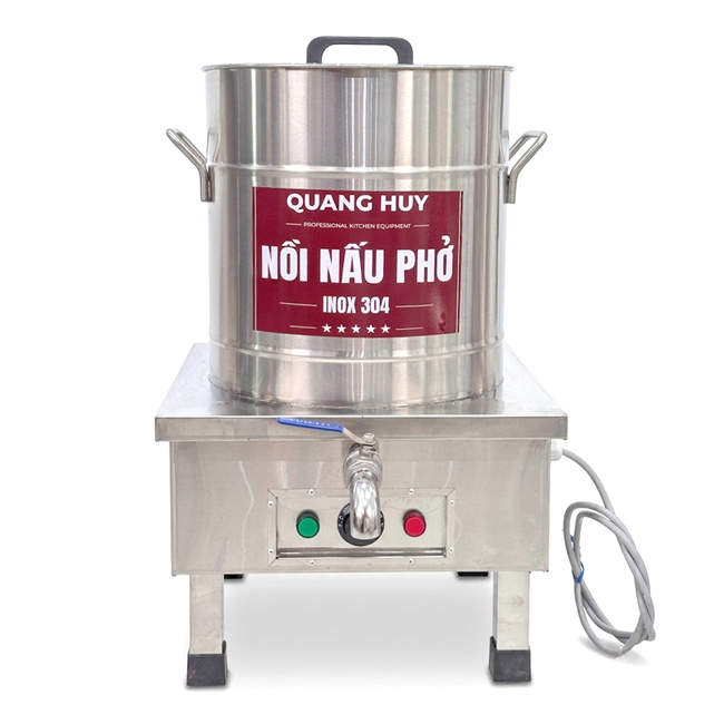 Nồi phở điện inox xước 25L