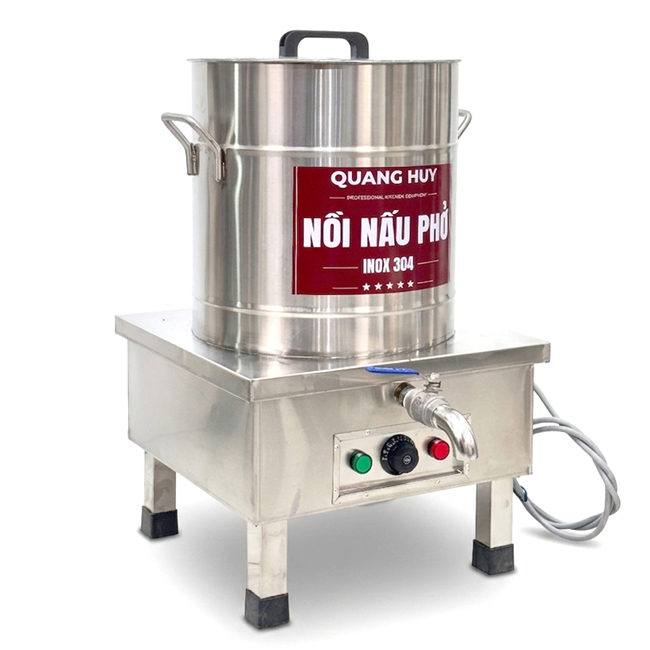Nồi phở điện inox xước 25L