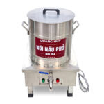 Nồi phở điện inox xước 30L