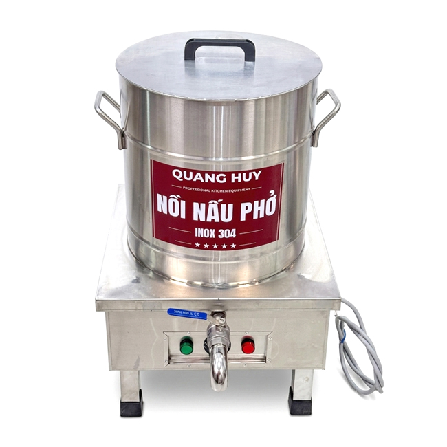 Nồi phở điện inox xước 30L