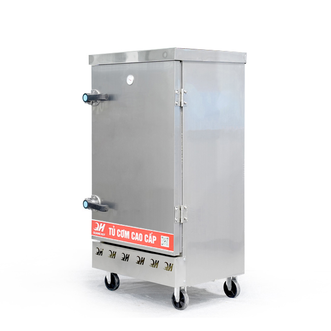 Tủ cơm 10 khay điện hấp từ 35kg Gạo/mẻ không điều khiển
