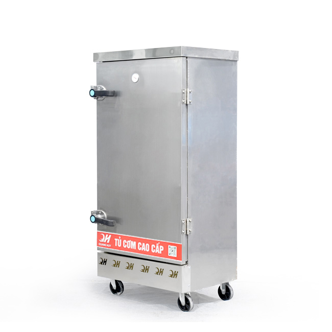 Tủ cơm 12 khay điện hấp từ 40kg Gạo/mẻ không điều khiển