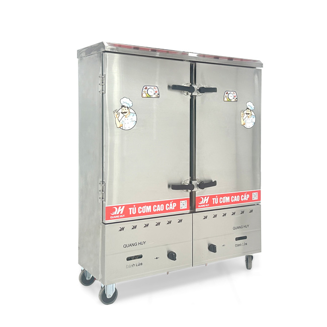 Tủ cơm 24 khay gas hấp từ 80kg Gạo/mẻ
