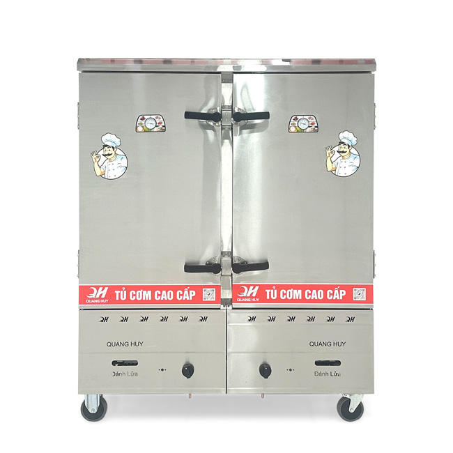 Tủ cơm 24 khay gas hấp từ 80kg Gạo/mẻ