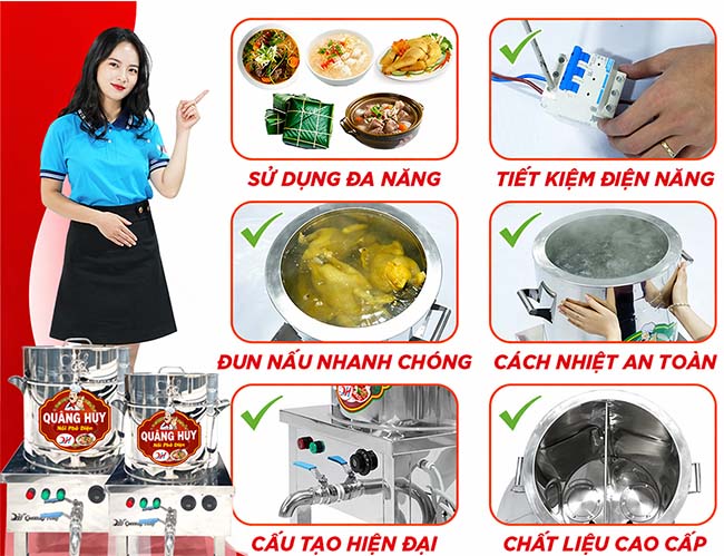 Bộ 3 nồi phở Quang Huy