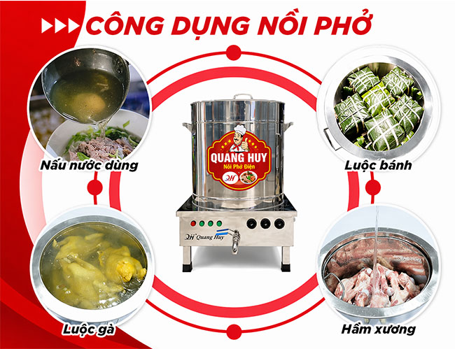 Bộ 3 nồi phở Quang Huy