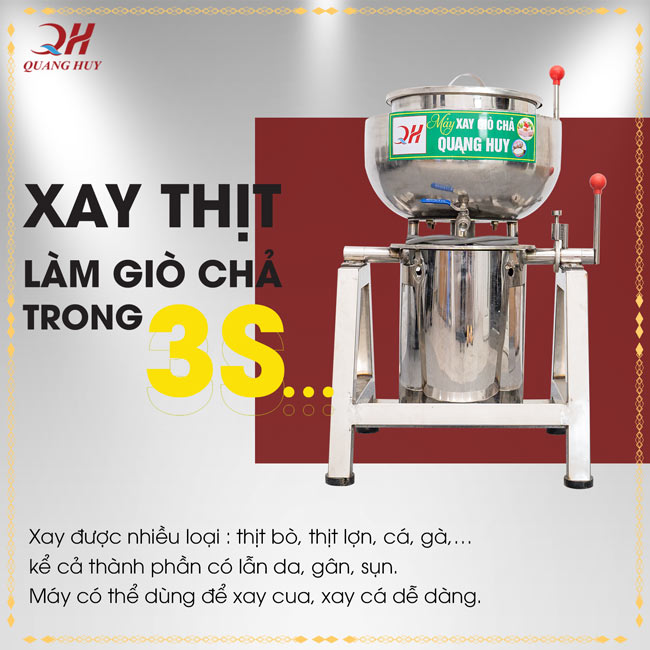 Máy xay giò chả 25kg