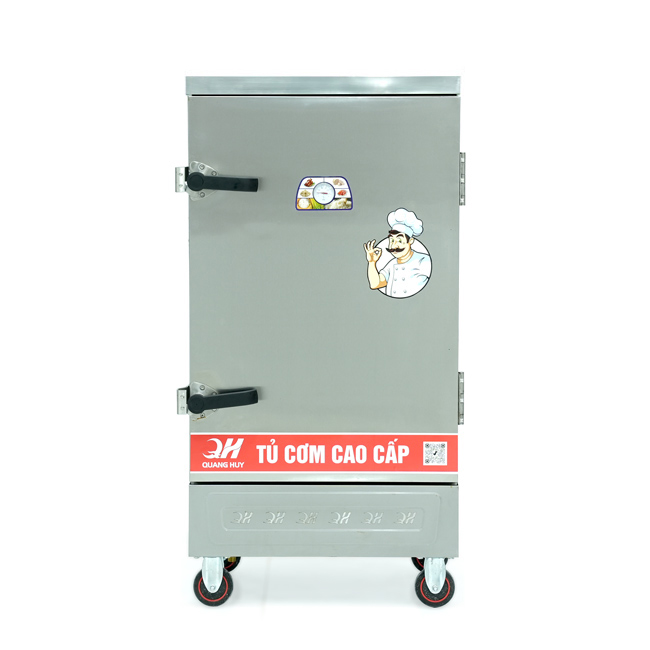 Tủ cơm 10 khay điện hấp từ 35kg Gạo/mẻ không điều khiển