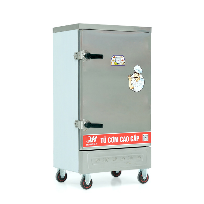 Tủ cơm 10 khay điện hấp từ 35kg Gạo/mẻ không điều khiển