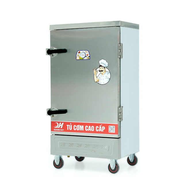 Tủ cơm 10 khay điện hấp từ 35kg Gạo/mẻ không điều khiển