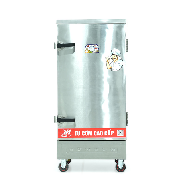 Tủ cơm 12 khay điện hấp từ 40kg Gạo/mẻ không điều khiển