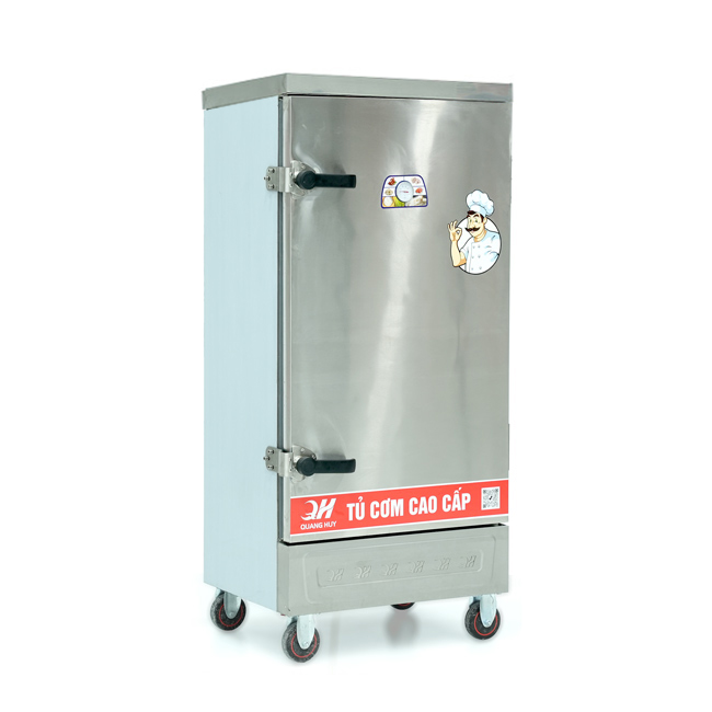 Tủ cơm 12 khay điện hấp từ 40kg Gạo/mẻ không điều khiển