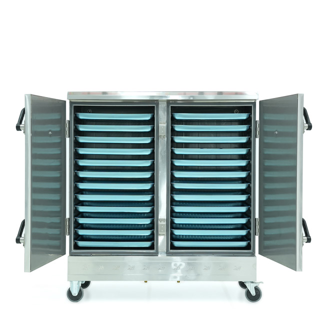 Tủ cơm 24 khay điện hấp từ 80kg Gạo/mẻ không điều khiển