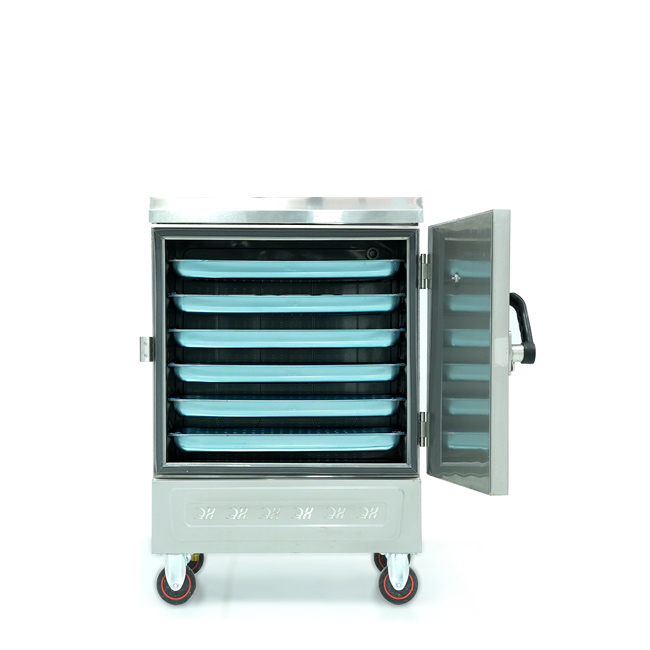 Tủ cơm 6 khay điện hấp từ 20kg Gạo/mẻ không điều khiển