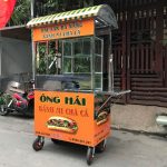 Xe bánh mì Chả Cá mái vòm 1m CC1000-V