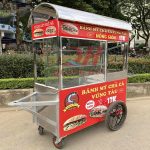 Xe bánh mì Chả Cá mái vòm 1m8 CC1800-V