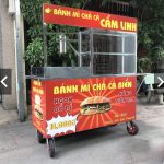 Xe bánh mì chả cá 1m5 Quang Huy