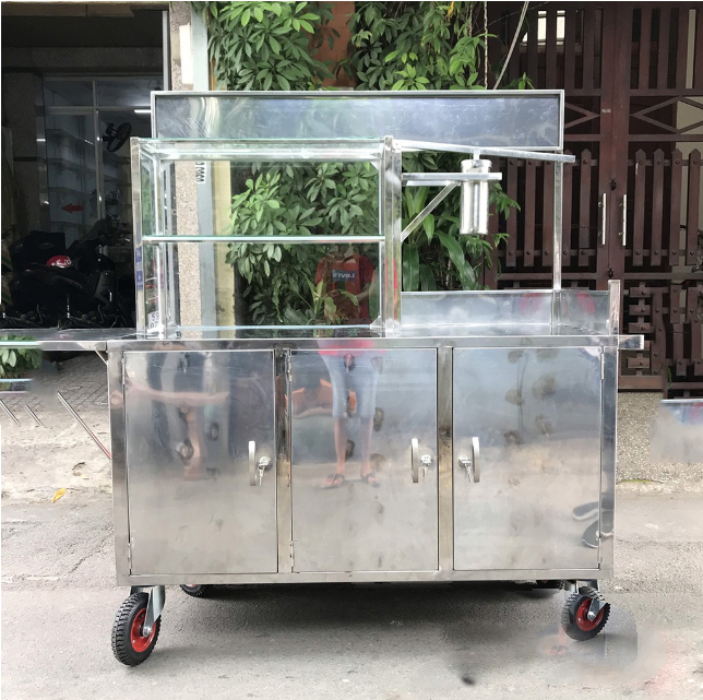 Xe bánh mì chả cá 1m5 Quang Huy