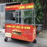 Xe bánh mì chả cá 1m5 Quang Huy