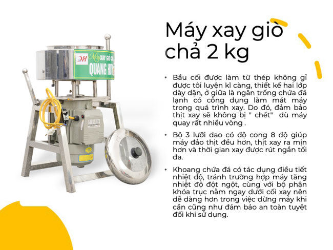 Máy xay giò chả 2kg