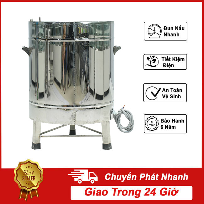 Nồi nấu cháo công nghiệp 200l nấu 20kg gạo/mẻ