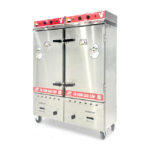 Tủ cơm 24 khay điện gas hấp từ 80kg Gạo/mẻ có điều khiển