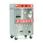 Tủ cơm 4 khay điện gas hấp từ 13kg Gạo/mẻ có điều khiển