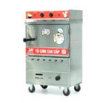 Tủ cơm 4 khay điện gas hấp từ 13kg Gạo/mẻ có điều khiển