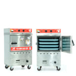 Tủ cơm 4 khay điện gas hấp từ 13kg Gạo/mẻ có điều khiển
