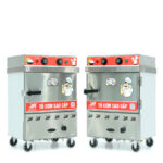 Tủ cơm 4 khay điện gas hấp từ 13kg Gạo/mẻ có điều khiển