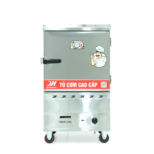 Tủ cơm 6 khay gas hấp từ 20kg Gạo/mẻ