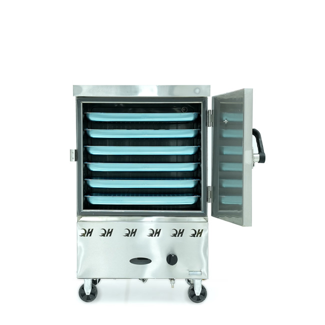 Tủ cơm 6 khay gas hấp từ 20kg Gạo/mẻ
