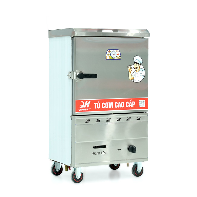 Tủ cơm 6 khay gas hấp từ 20kg Gạo/mẻ