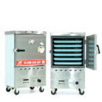 Tủ cơm 6 khay gas hấp từ 20kg Gạo/mẻ