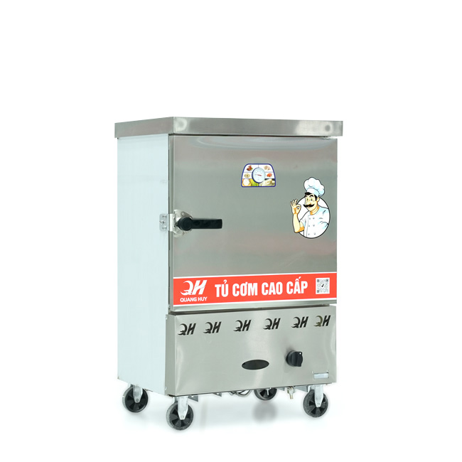 Tủ cơm 6 khay gas hấp từ 20kg Gạo/mẻ
