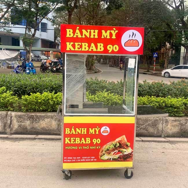 Kích thước xe bánh mì nhỏ gọn