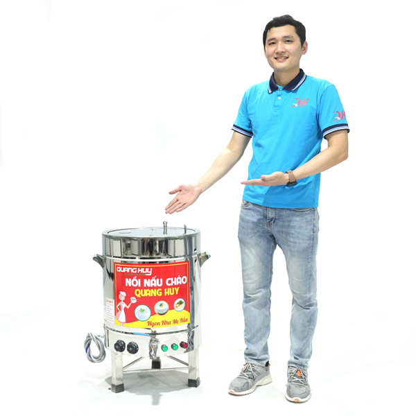 Nồi nấu cháo công nghiệp 50l nấu 5kg gạo/mẻ