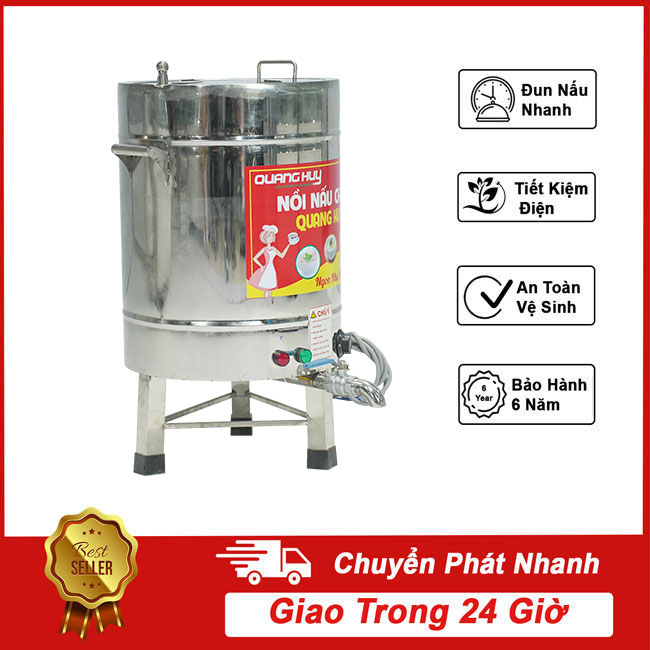 Nồi nấu cháo công nghiệp 20L nấu 2kg gạo/mẻ