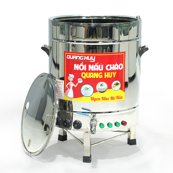 Nồi Nấu Cháo Công Nghiệp 100L nấu 10kg gạo/mẻ