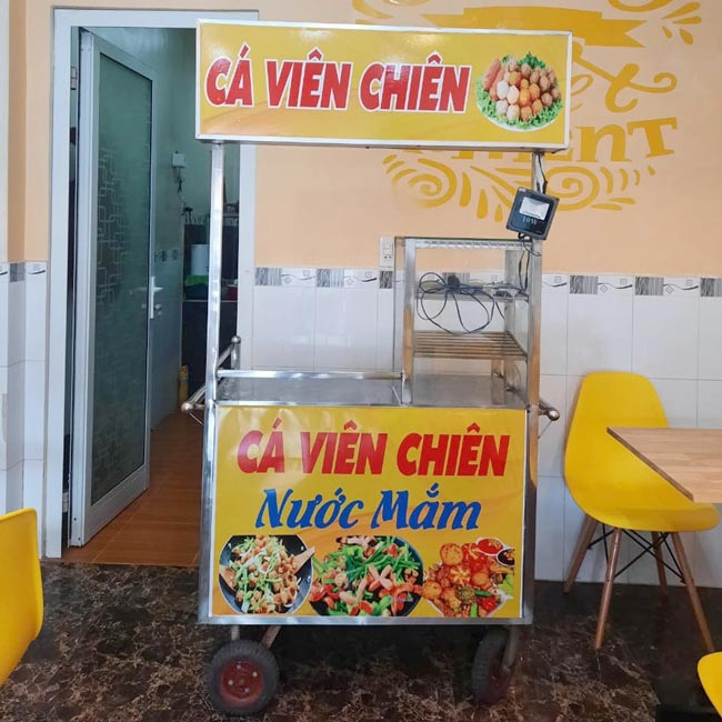 Xe cá viên chiên nước mắm