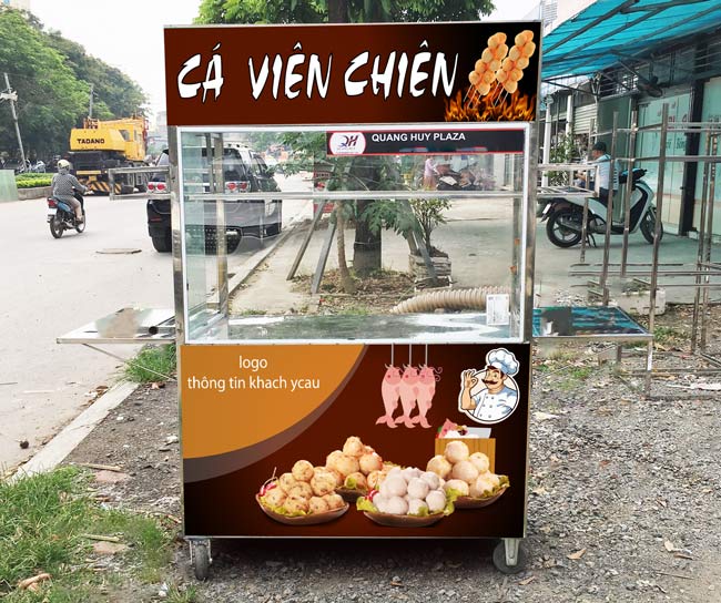 xe cá viên chiên