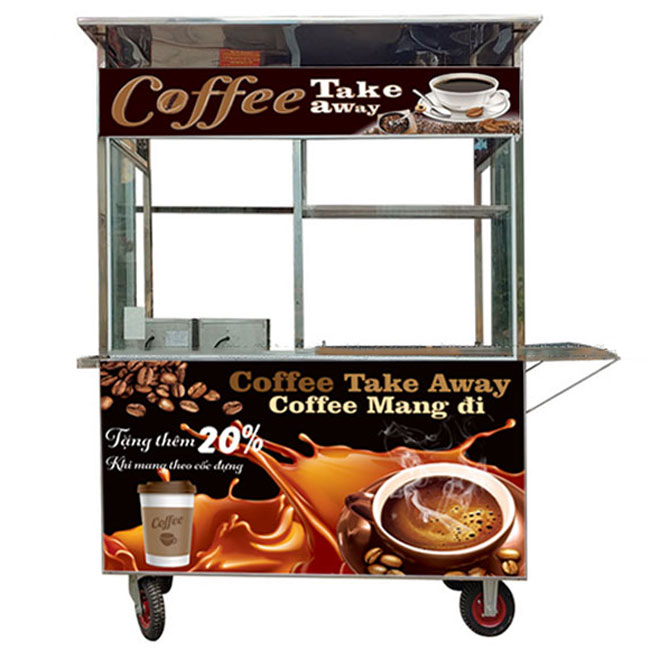 Xe coffee mang đi