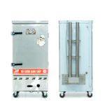 Tủ cơm 10 khay điện gas hấp từ 35kg Gạo/mẻ không điều khiển