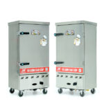 Tủ cơm 10 khay điện gas hấp từ 35kg Gạo/mẻ không điều khiển