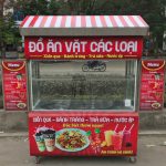 Tủ kính bán đồ ăn vặt