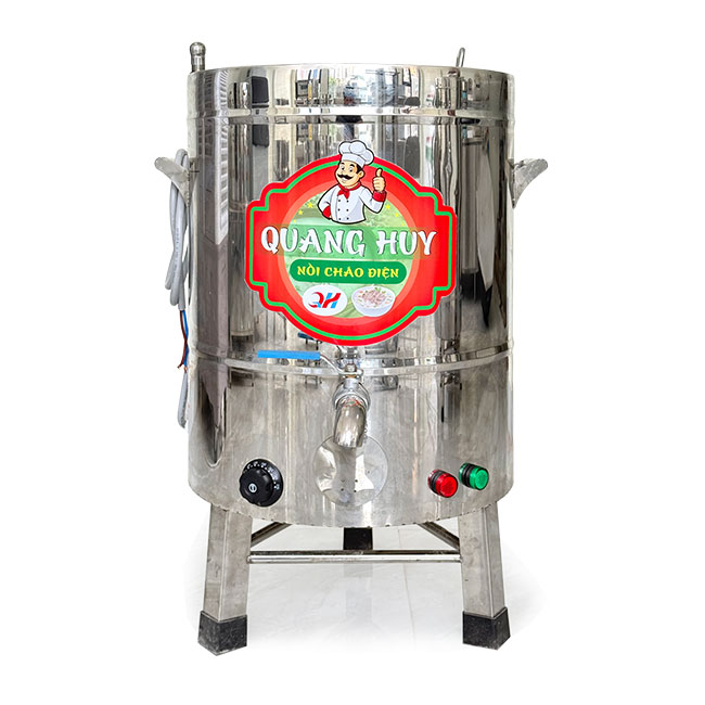 Nồi Nấu Cháo Công Nghiệp 30L nấu 3kg gạo/mẻ