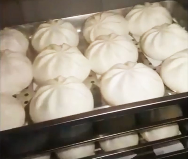 Thành phẩm tủ hấp bánh bao 6 khay