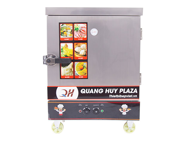 Tủ bánh bao 6 khay điện có điều khiển